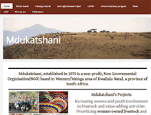 Tablet Screenshot of mdukatshani.com